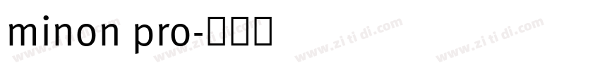 minon pro字体转换